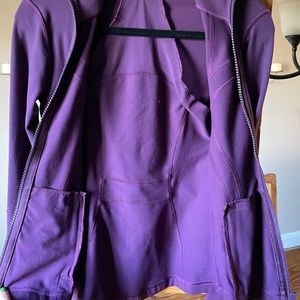 Lululemon plum athletic jacket